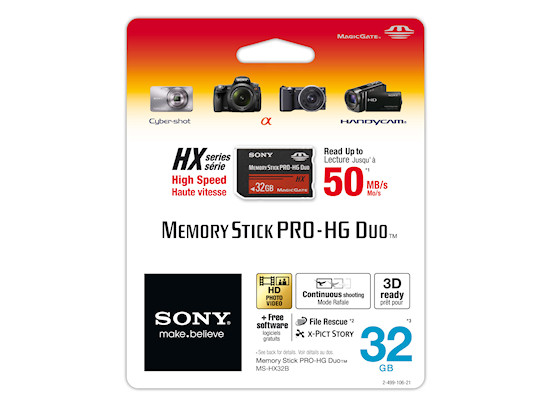 Nowe karty Sony Memory Stick PRO-HG Duo HX