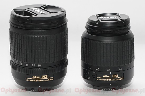 Nikon Nikkor AF-S DX 18-135 mm f/3.5-5.6G ED-IF - Budowa i jako wykonania