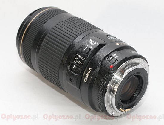 Canon EF 70-300 mm f/4-5.6 IS USM - Budowa,  wykonanie i stabilizacja