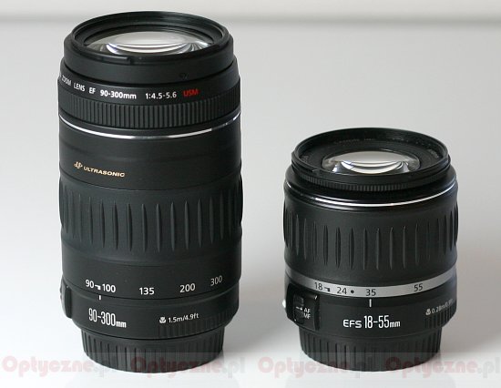 Canon EF 90-300 mm f/4.5-5.6 USM - Budowa i jako wykonania