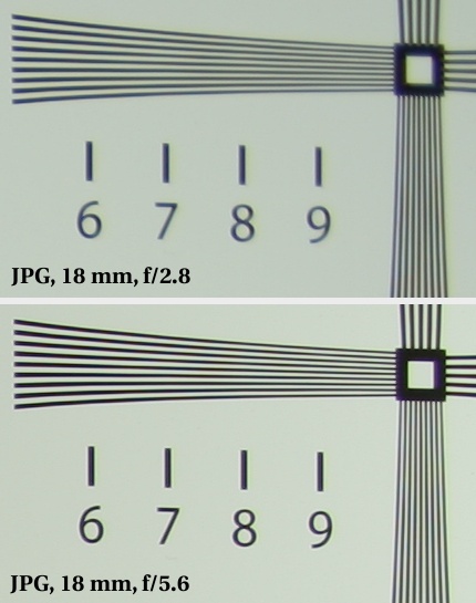 Sigma 18-50 mm f/2.8 EX DC - Rozdzielczo obrazu