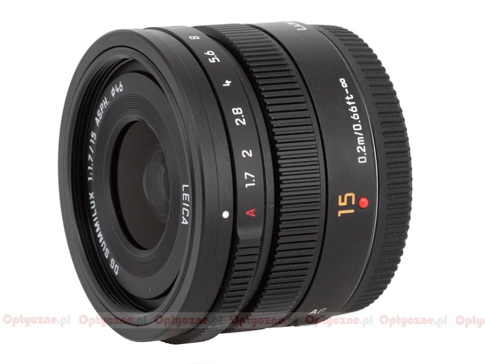 Panasonic Leica DG Summilux 15 mm f/1.7 ASPH - Budowa i jako wykonania