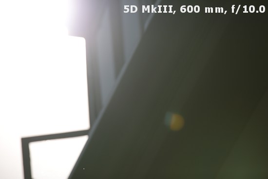 Sigma S 150-600 mm f/5-6.3 DG OS HSM - Odblaski