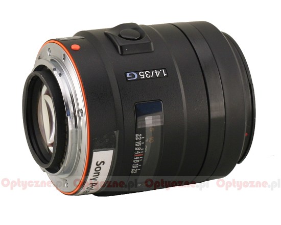 Sony 35 mm f/1.4G - Budowa i jako wykonania