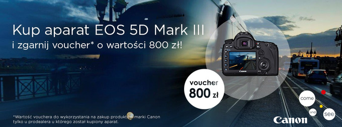 Promocja przy zakupie Canona EOS 5D Mark III