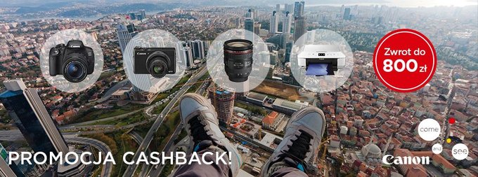 Canon CashBack - ponad 30 produktw w promocji