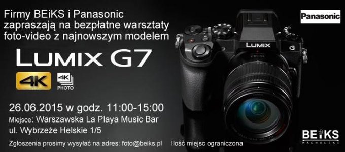 Warsztaty z aparatem Panasonic Lumix G7 w Warszawie