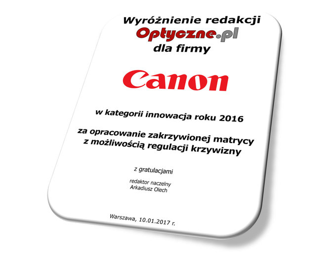 Plebiscyt na Produkt Roku 2016 - wyniki - Podsumowanie Plebiscytu na Produkt Roku 2016 wg Czytelnikw Optyczne.pl