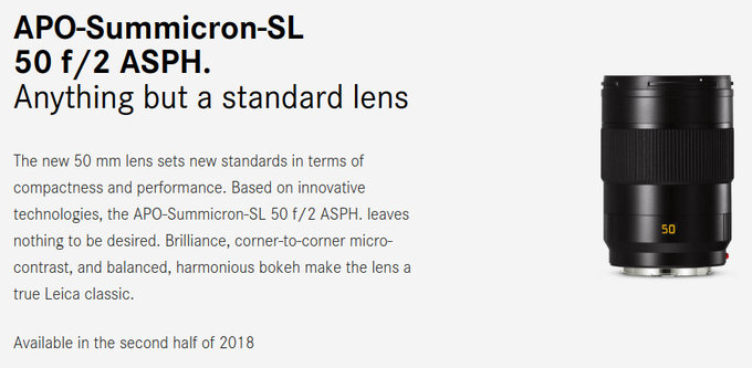 Kolejne obiektywy Leica SL jeszcze w tym roku