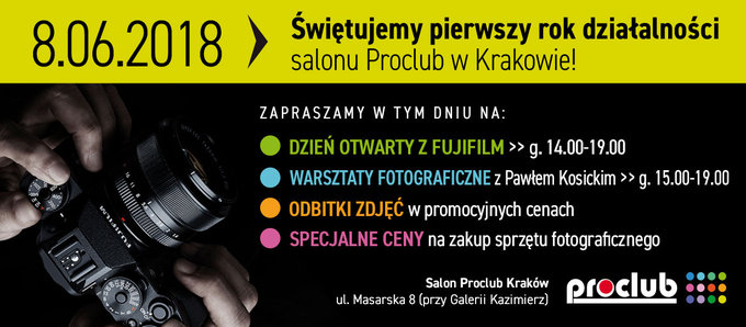 Dzie otwarty z Fujifilm w Proclub w Krakowie
