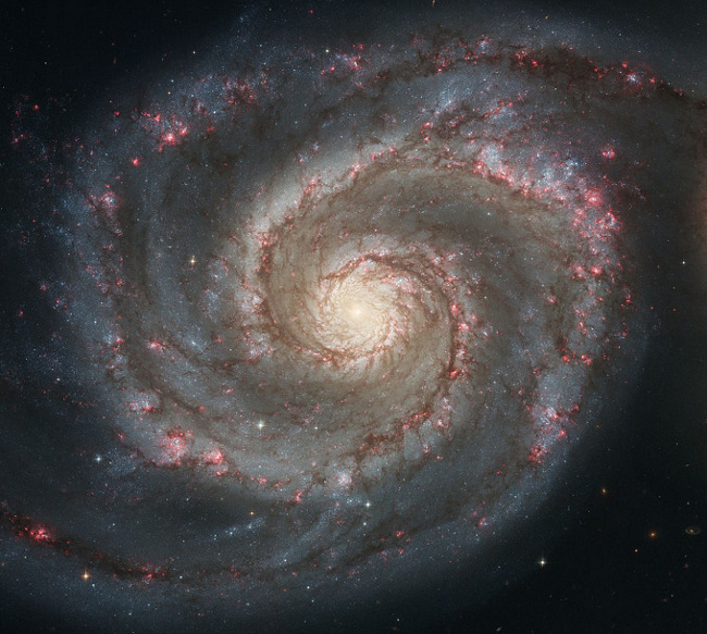 Niebo przez lornetk - M51 czyli galaktyka Wir - Galaktyka Wir i jej towarzyszka
