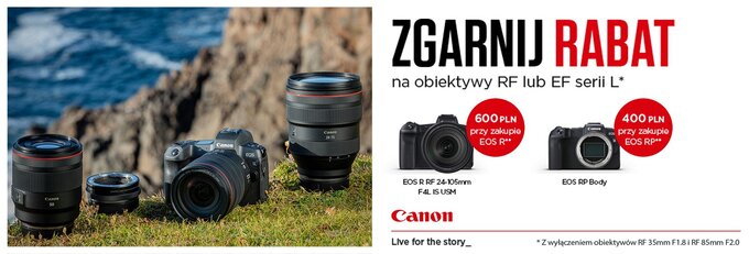 Promocja na aparaty Canon i obiektywy EOS RF w Fotoformie