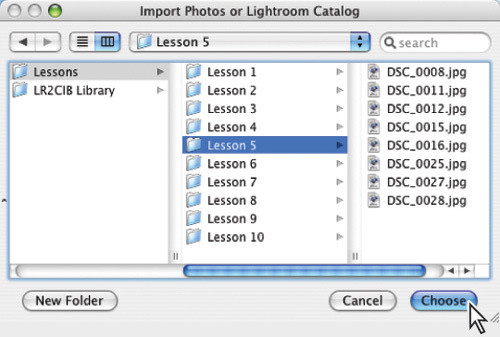 Porzdkowanie i wybieranie zdj w Adobe Lightroom - Rozpoczcie pracy