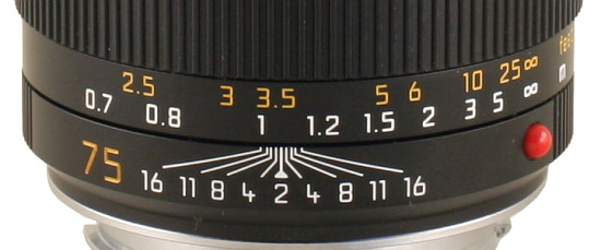 Leica Apo-Summicron-M 75 mm f/2.0  Asph - Ustawianie ostroci