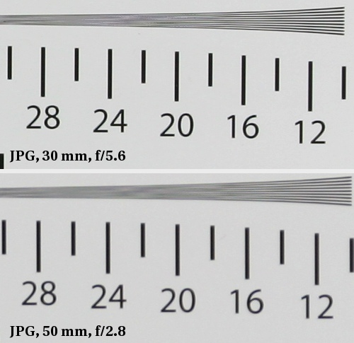 Sigma 18-50 mm f/2.8 EX DC Macro - Rozdzielczo obrazu