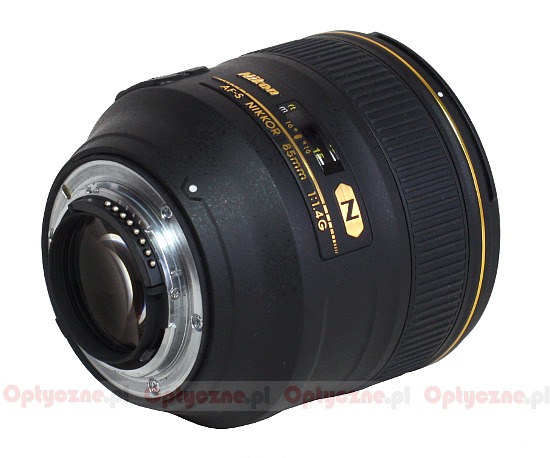 Nikon Nikkor AF-S 85 mm f/1.4G - Budowa i jako wykonania