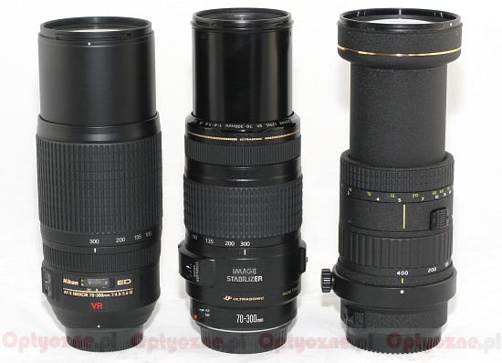 Nikon Nikkor AF-S 70-300 mm f/4.5-5.6G IF-ED VR - Budowa i jako wykonania