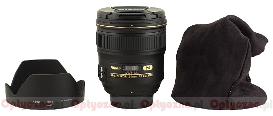 Nikon Nikkor AF-S 24 mm f/1.4G ED - Budowa i jako wykonania