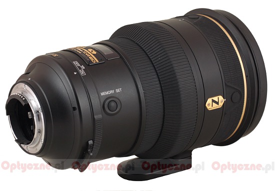 Nikon Nikkor AF-S 200 mm f/2G ED VRII - Budowa, jako wykonania i stabilizacja