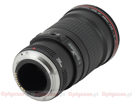 Canon EF 200 mm f/2.8L II USM - Budowa i jako wykonania