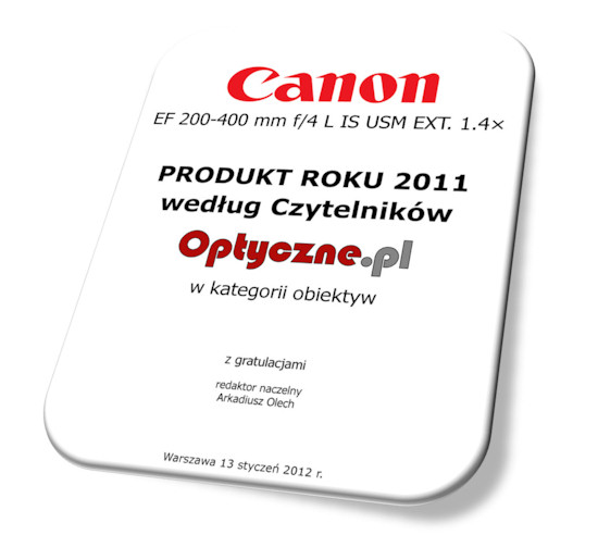 Plebiscyt na Produkt Roku 2011 - wyniki - Podsumowanie Plebiscytu na Produkt Roku 2011 wg Czytelnikw Optyczne.pl