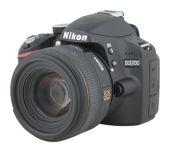 Nikon D3200 DSLR Camera Body, Black {24.2MP} - With Battery and Charger - EX