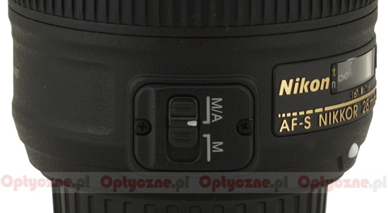 Nikon Nikkor AF-S 28 mm f/1.8G - Budowa i jako wykonania