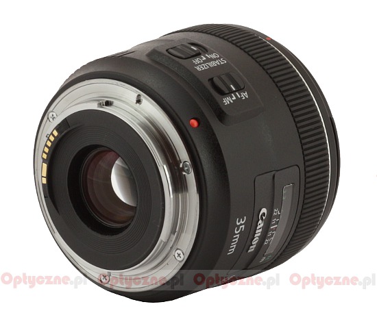 Canon EF 35 mm f/2 IS USM - Budowa, jako wykonania i stabilizacja