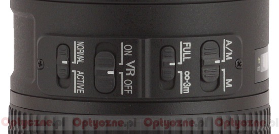 Nikon Nikkor AF-S 70-200 mm f/4.0G ED VR - Budowa, jako wykonania i stabilizacja