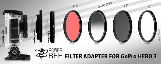 Adapter filtrowy do kamer GoPro Hero3