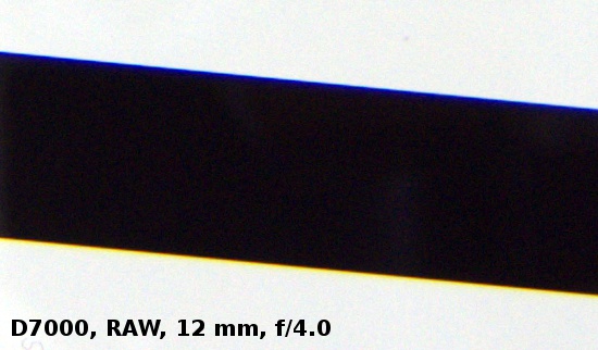 Tokina AT-X PRO DX 12-28 mm f/4 - Aberracja chromatyczna i sferyczna