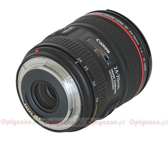 Canon EF 24-70 mm f/4L IS USM - Budowa, jako wykonania i stabilizacja