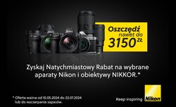 Natychmiastowy rabat lato 2024 - promocja Nikona