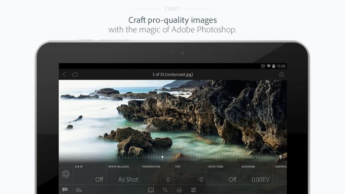 Mobilny Adobe Photoshop Lightroom za darmo na Androidzie