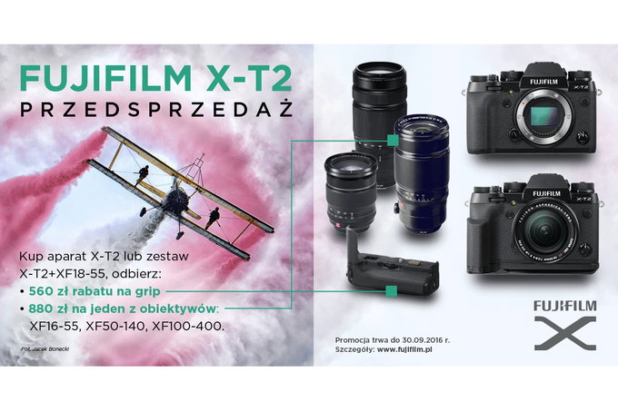 Ruszya przedsprzeda aparatu Fujifilm X-T2, bdzie te nowy road show