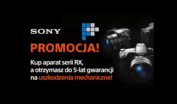 Aparaty Sony RX nawet z 5-letni gwarancj na uszkodzenia mechaniczne