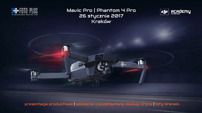 Prezentacja dronw DJI Mavic Pro i Phantom 4 Pro w Krakowie