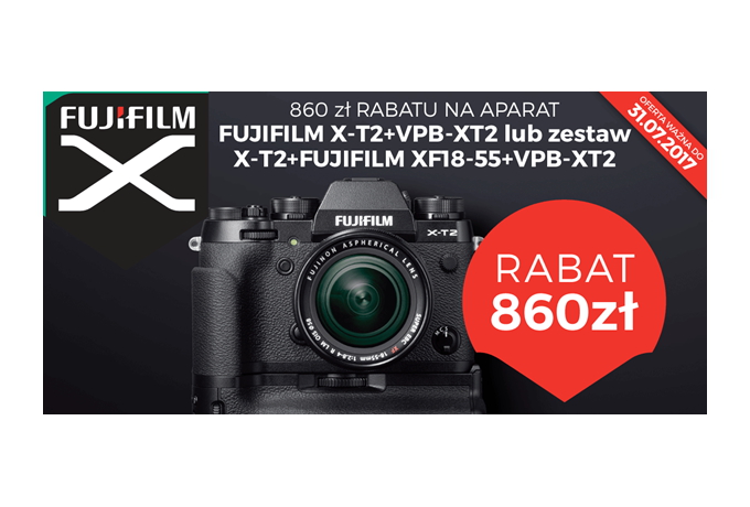 Rabat na Fujifilm X-T2 z gripem