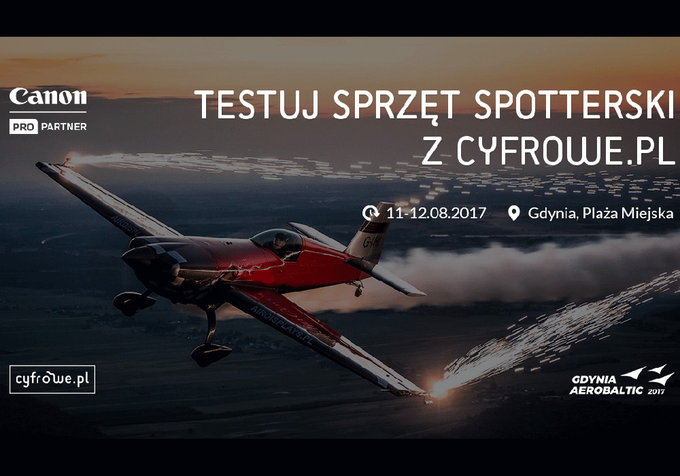 Sprzt spotterski na Gdynia AeroBaltic 2017