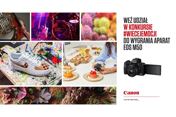 Canon zaprasza do udziau w konkursie - do wygrania EOS M50