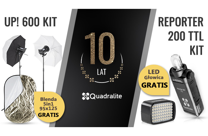 Quadralite - promocje przy zakupie Reportera 200 TTL lub Up! 600 Kit