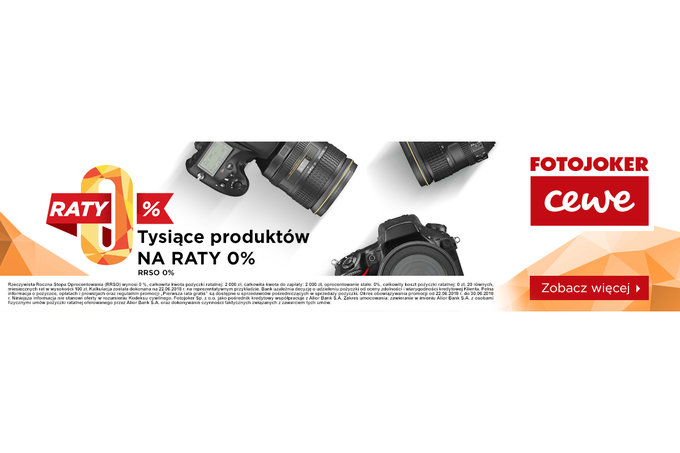 Promocja w CEWE Fotojoker - sprzt fotograficzny z ratami 0 procent
