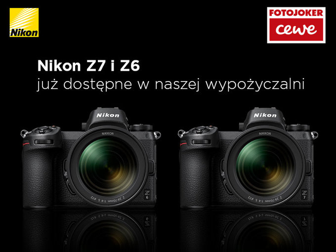 Nikony Z6 i Z7 w wypoyczalni CEWE Fotojoker