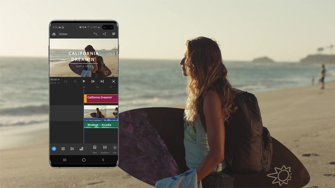 Adobe Premiere Rush na smartfonach Samsung Galaxy