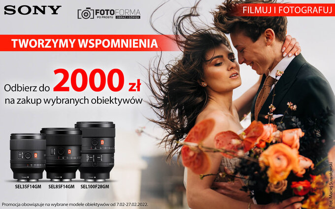 Promocja na obiektywy Sony w sklepie Fotoforma.pl