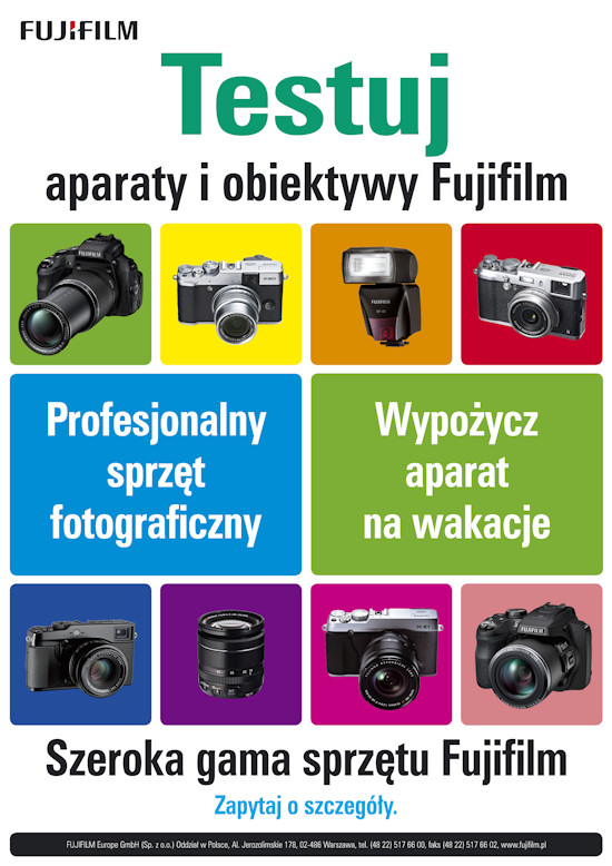 Wypoyczalnia aparatw Fujifilm