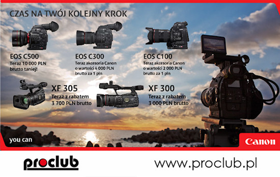Promocja na produkty Canon PRO VIDEO