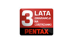 3 lata gwarancji na lustrzanki Pentax