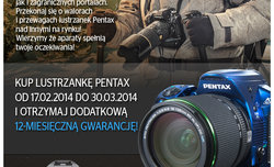 3 lata gwarancji na lustrzanki Pentax