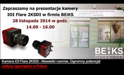 BEiKS zaprezentuje kamer IOI Flare 2KSDI
